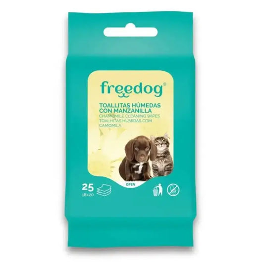 Freedog Moisturising Wipes Chamomile Gd 40 Ud 28 X 18Cm