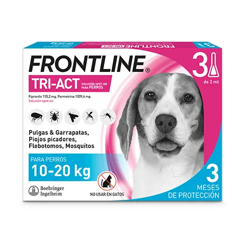 Frontline Tri-Act 10-20Kg, 3 Pipettes