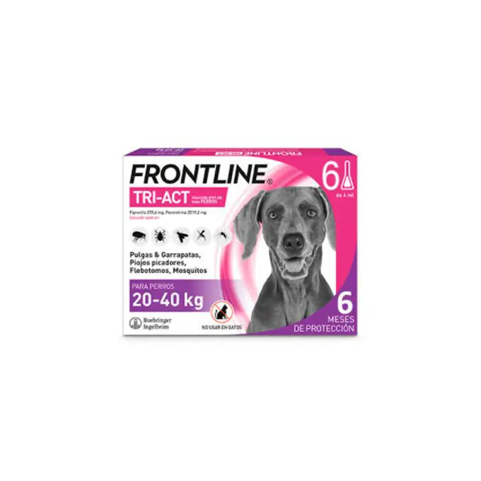 Frontline Tri-Act 20-40Kg, 6 Pipettes