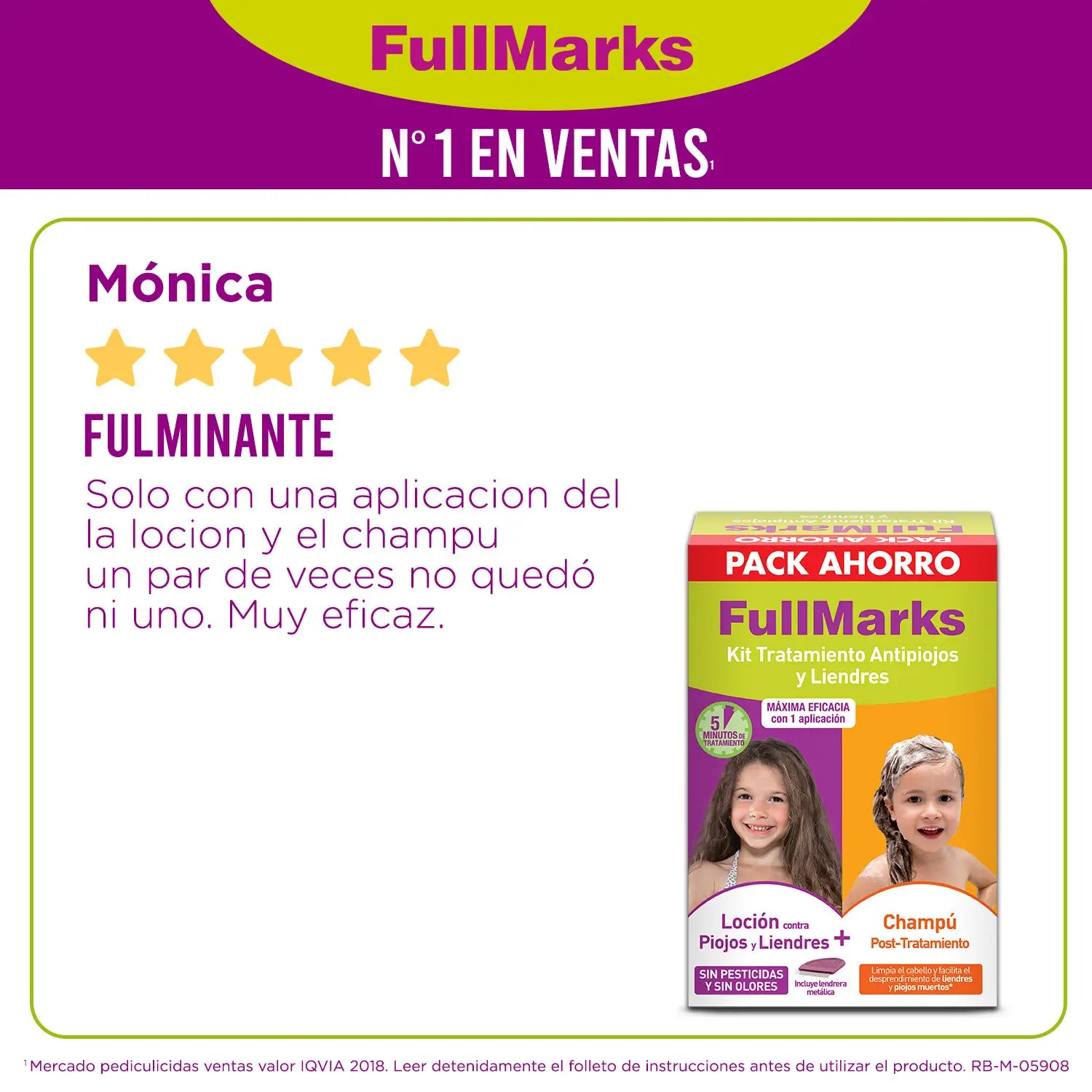 Fullmarks Antipiojos y Liendres Champú + Loción