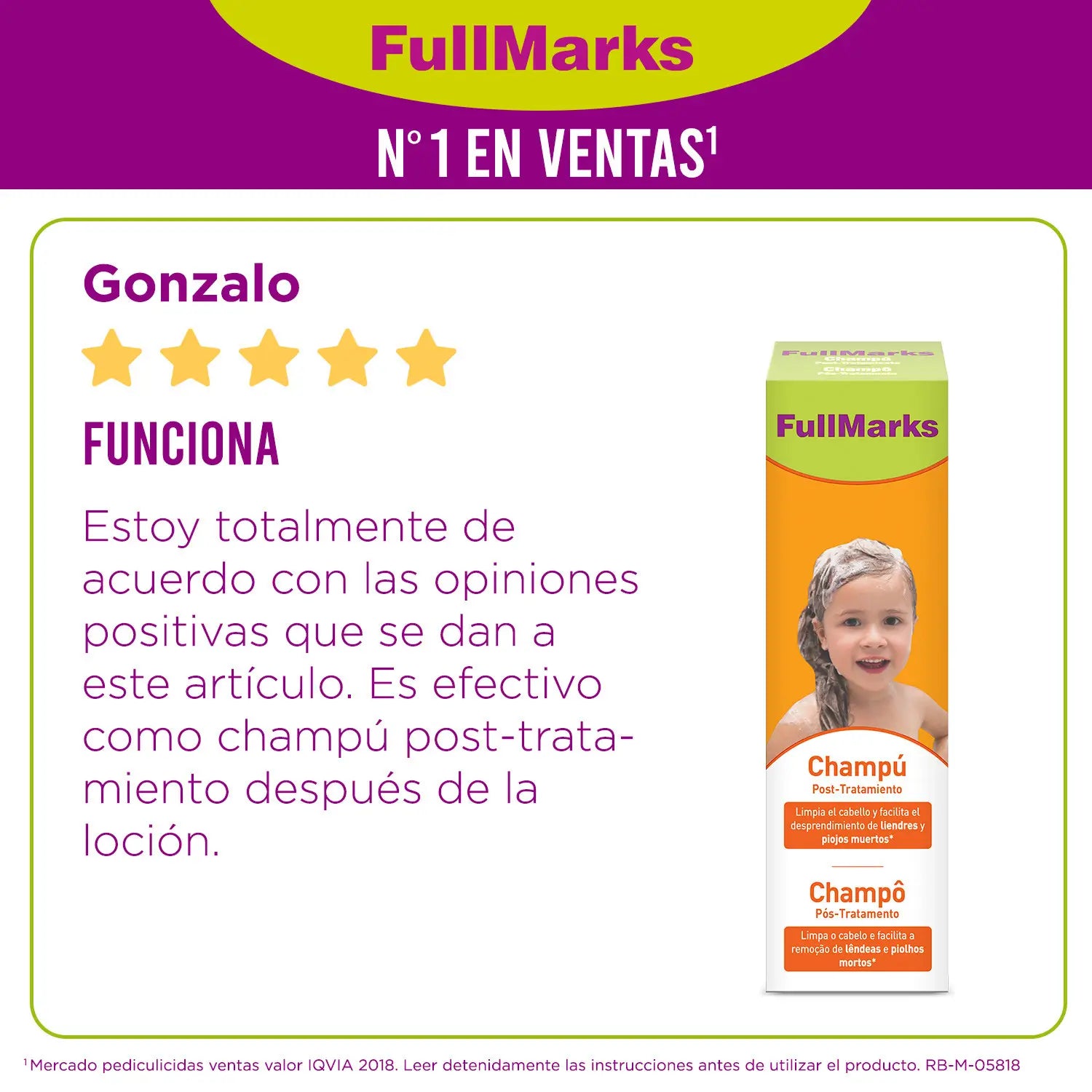 Fullmarks Champú Post Tratamiento 150 ml