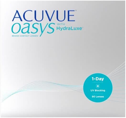 Acuvue Oasys 1-Day Hydraluxe Technology Daily Spherical Lenses , 90 units