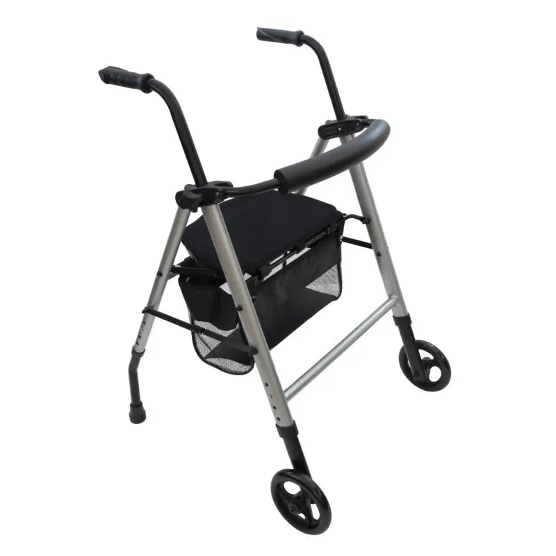 Garcia 1880 Aluminium Walker With Front Wheels And Adjustable Seat