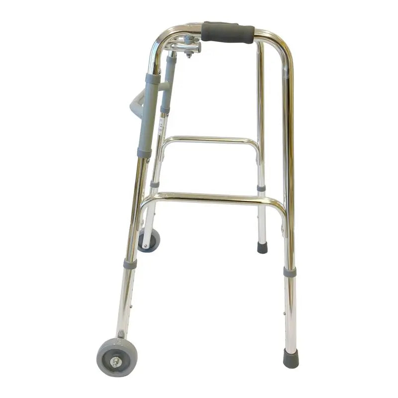 García 1880 Folding Aluminium Walker with Front Wheels