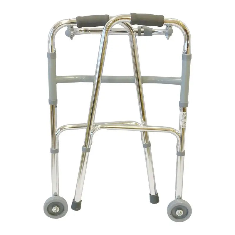 García 1880 Folding Aluminium Walker with Front Wheels