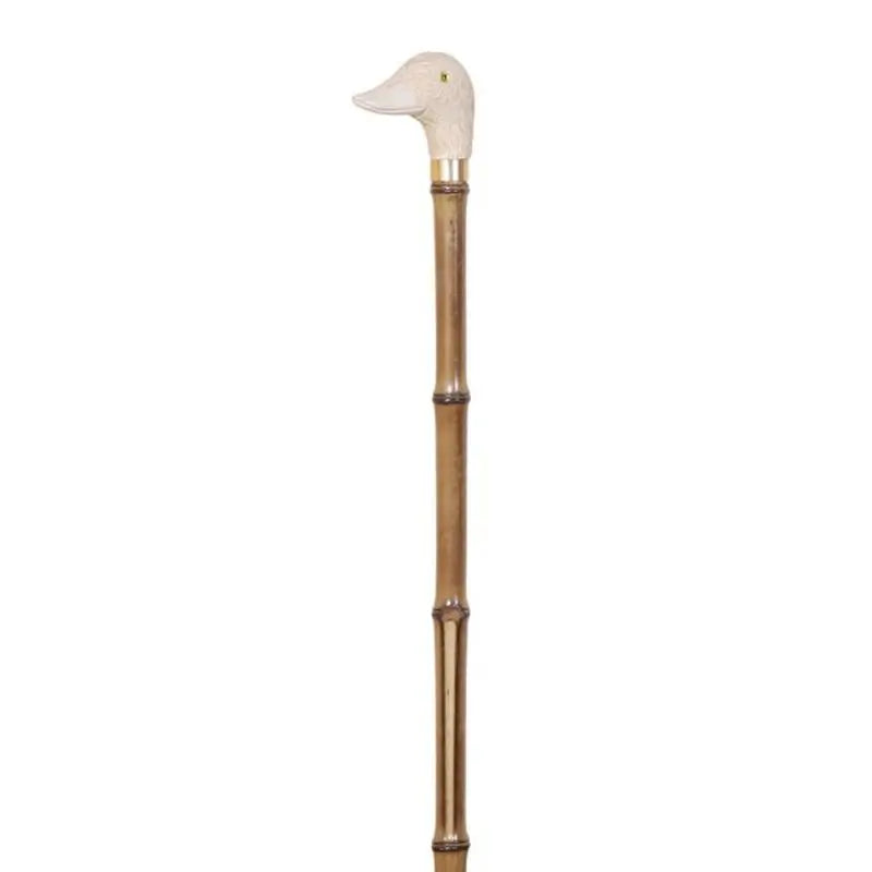 García 1880 Walking Stick Collection Bamboo Duck Grip Imit.ivory