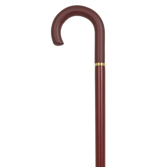 García 1880 Walking Stick Walnut Colour, With Ring And Rubber Ring