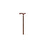 Garcia 1880 Beech Walking Stick Brown Beech Fist Concha