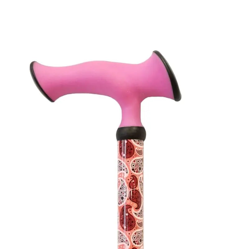 Garcia 1880 Extendable Crutch, Fuchsia Soft Ergonomic Grip