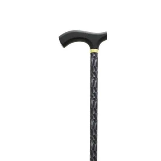 Garcia 1880 Extendable Geo Fist Black Wooden Crutch