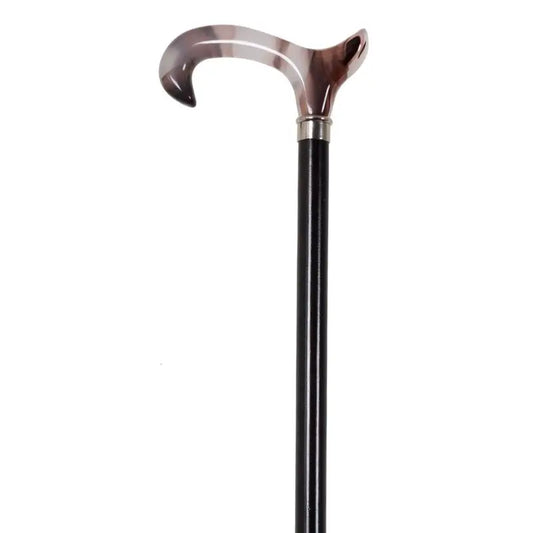 García 1880 Muletilla Haya Black Beech Black Derby Handle Methacrylate White Special