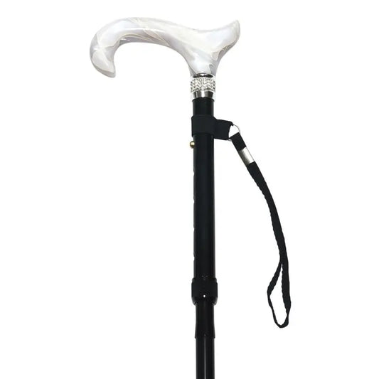 Garcia 1880 Folding Crutch, White Fist Crystals