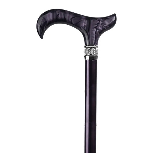 Garcia 1880 Folding Crutch, Purple Fist Crystals