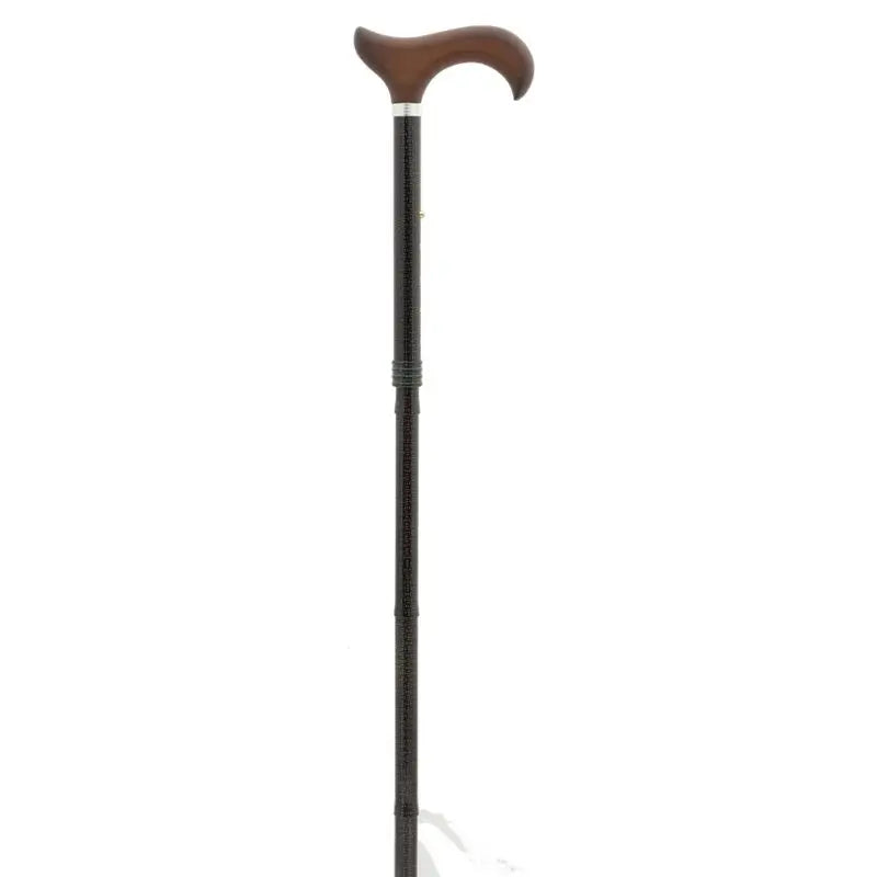 Garcia 1880 Folding Crutch Brown Stamped Brown Wooden Fist