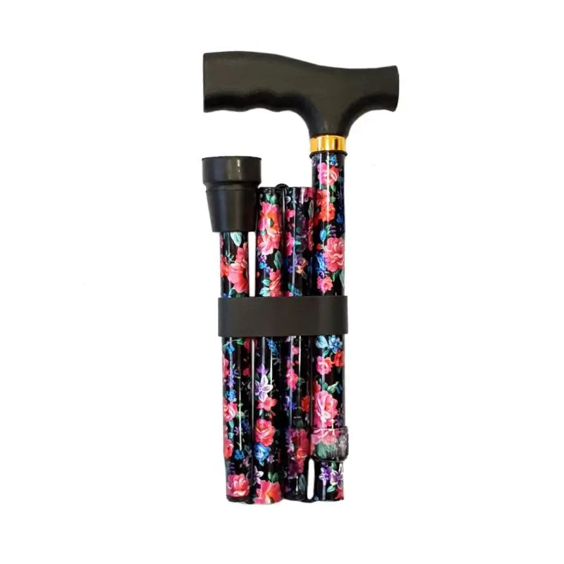 Garcia 1880 Muletilla Plegable Black Flowers Folding Plastic Fist