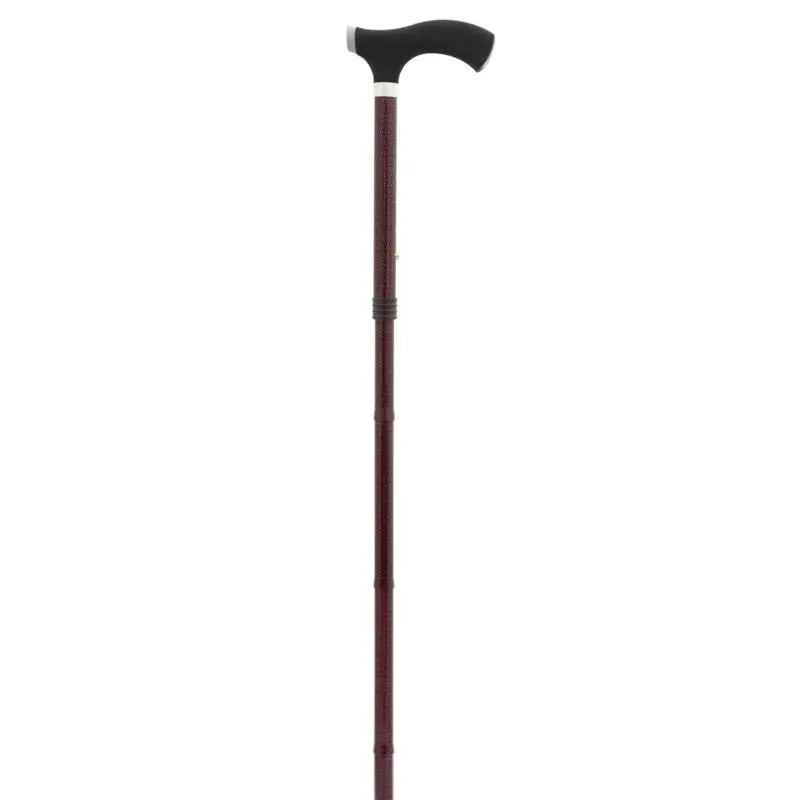 Garcia 1880 Foldable Soft Touch Fist Crutch Black, Red