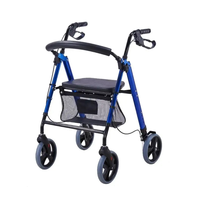 Garcia 1880 Aluminium Rollator With Height Adjustable Seat (Blue)