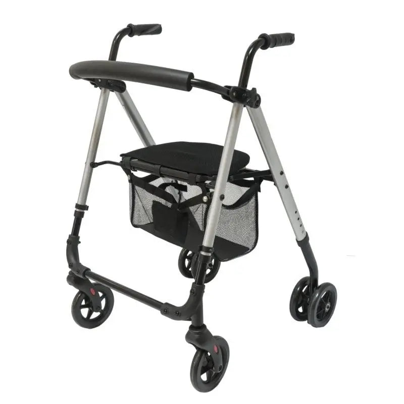 Garcia 1880 Rollator Aluminium Pressure Brakes New Style (Grey)