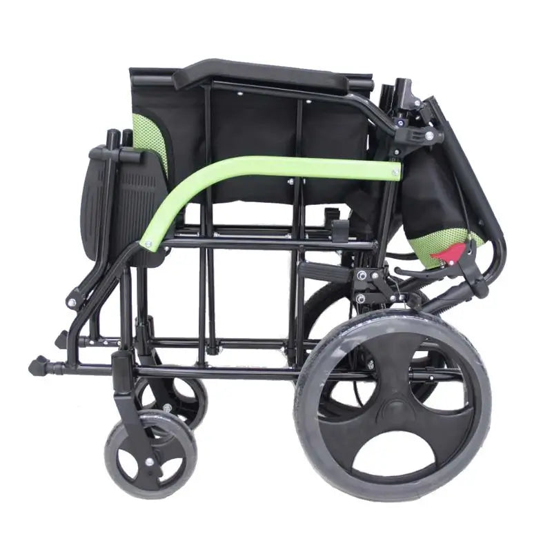 Garcia 1880 Aluminium Transport Wheelchair Aluminium Transport Wheelchair Folding Arms