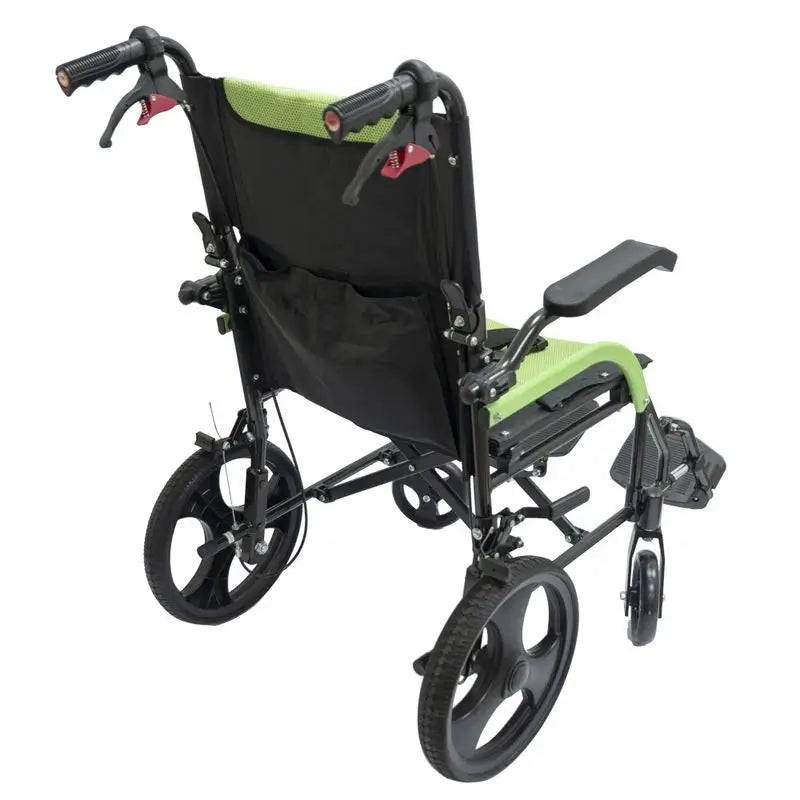 Garcia 1880 Aluminium Transport Wheelchair Aluminium Transport Wheelchair Folding Arms