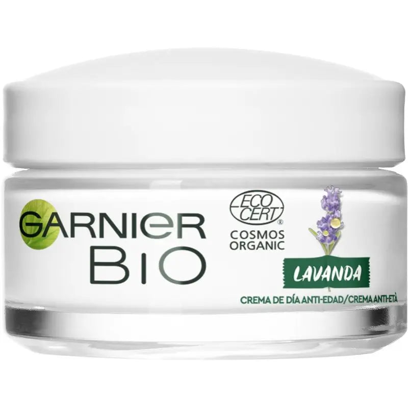 Garnier Bio Anti-Age Regenerating Cream Lavender & Argan Organic Essential Oil & Vitamin E - 50 Ml