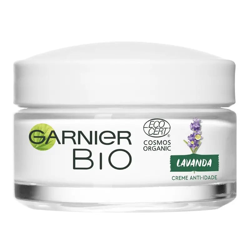 Garnier Bio Anti-Age Regenerating Cream Lavender & Argan Organic Essential Oil & Vitamin E - 50 Ml