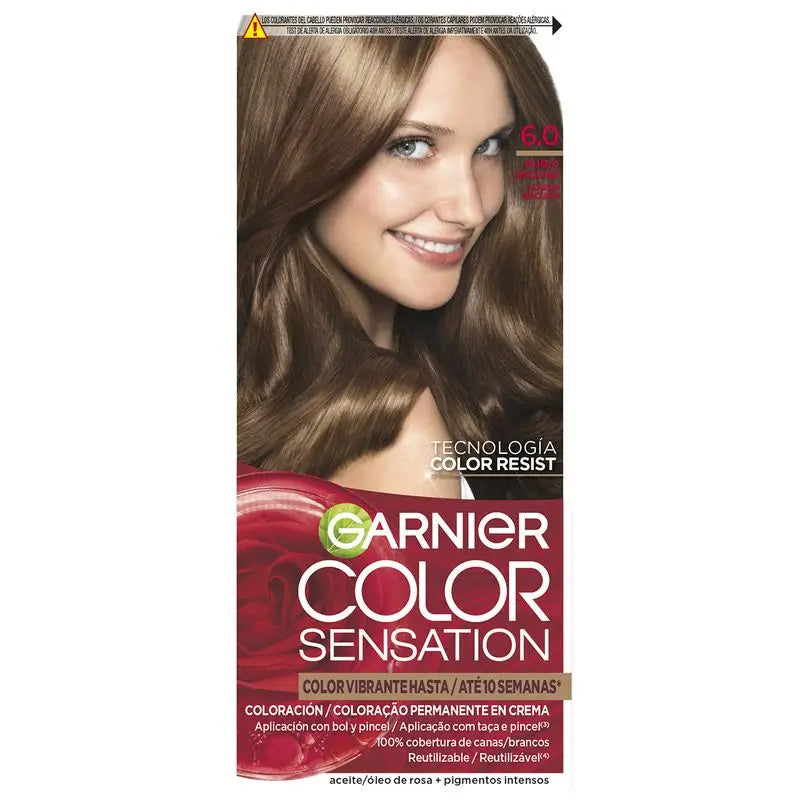 Garnier Color Sensation Cream Permanent Hair Color 6.0 Dark Blonde