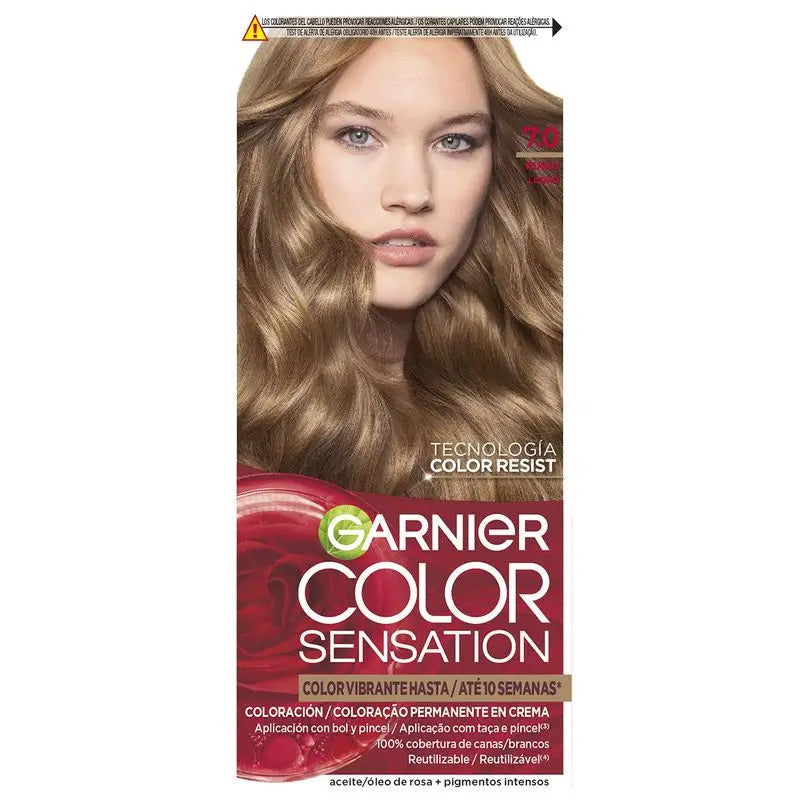 Garnier Color Sensation Cream Permanent Hair Color 7.0 Blonde