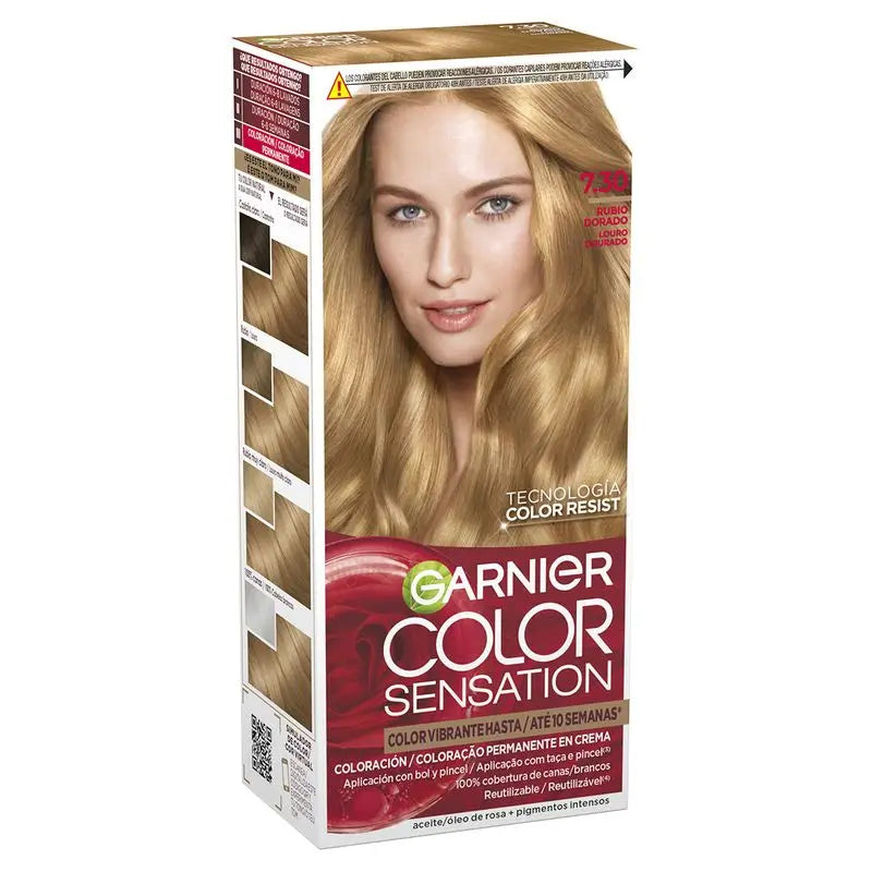 Garnier Color Sensation Cream Permanent Hair Color 7.3 Golden Blonde