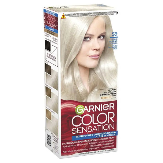 Garnier Color Sensation Cream Permanent Hair Color 9.0 Platinum Ash Blonde