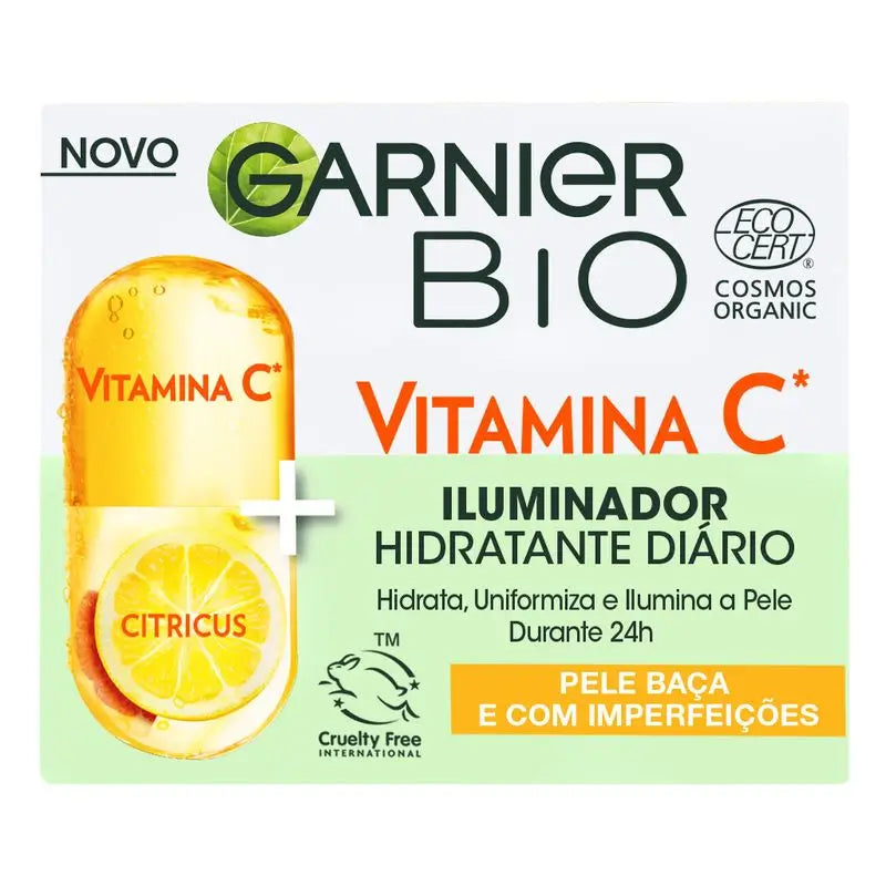 Garnier Brightening Day Cream with Vitamin C, nourishes, corrects lines and boosts radiance day after day.