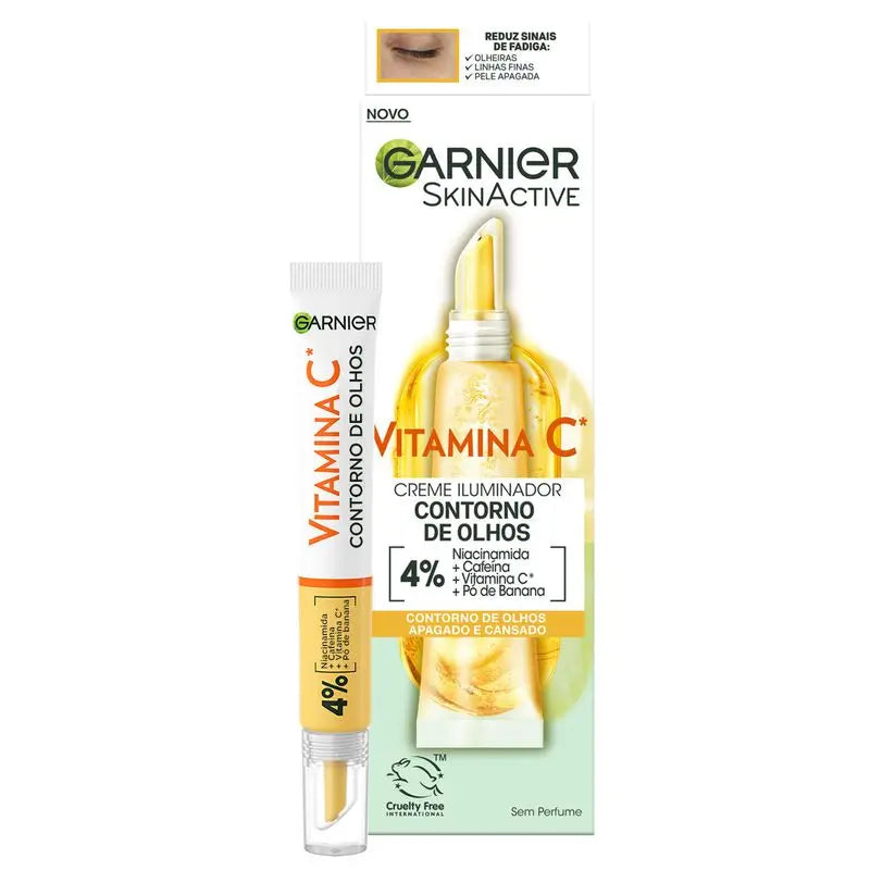 Garnier Brightening Eye Contour Cream with Vitamin C + Niacinamide + Caffeine + Banana Powder