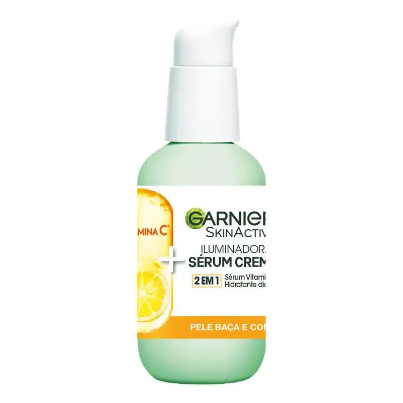 Garnier Serum Cream with Spf 25. High Concentration of Vitamin C Serum and Sun Protection, 50Ml