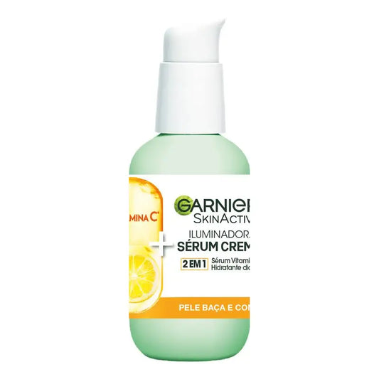 Garnier Serum Cream with Spf 25. High Concentration of Vitamin C Serum and Sun Protection, 50Ml