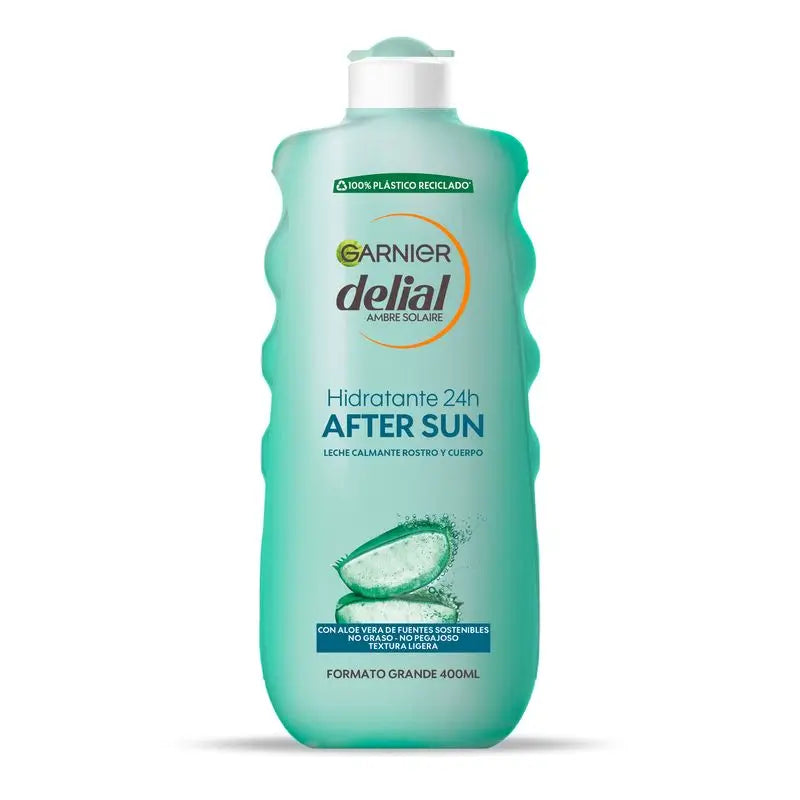 Garnier Delial After Sun Soothing Face & Body Milk With Aloe Vera To Moisturise Skin After Sun Exposure 400Ml