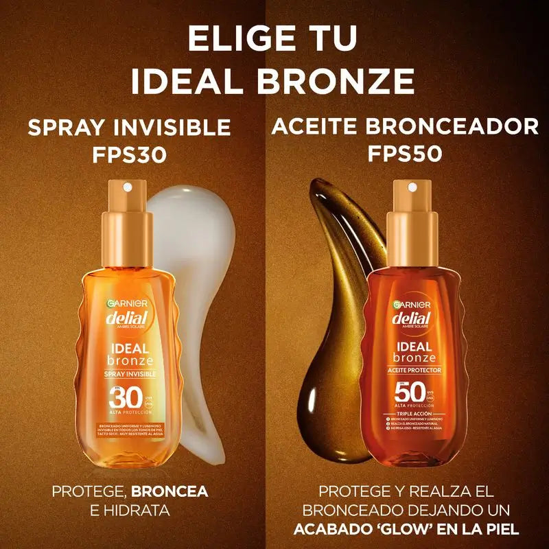 Garnier Delial Ideal Bronze Invisible Bronze Spray Fps30 Protective 150Ml