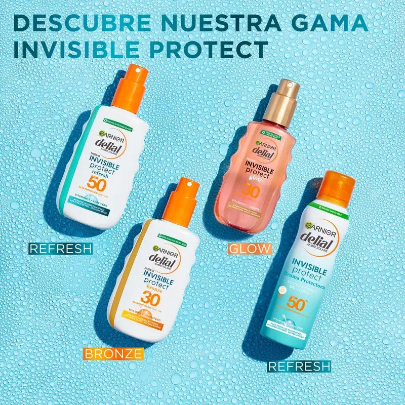 Garnier Delial Invisible Protect Mist Spf 50+ With Vitamin E And Aloe Vera For Face And Body - 200Ml