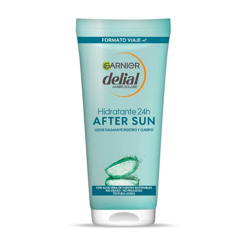 Garnier Delial After Sun Soothing Moisturising Milk With Natural Aloe 100 Ml Travel Format