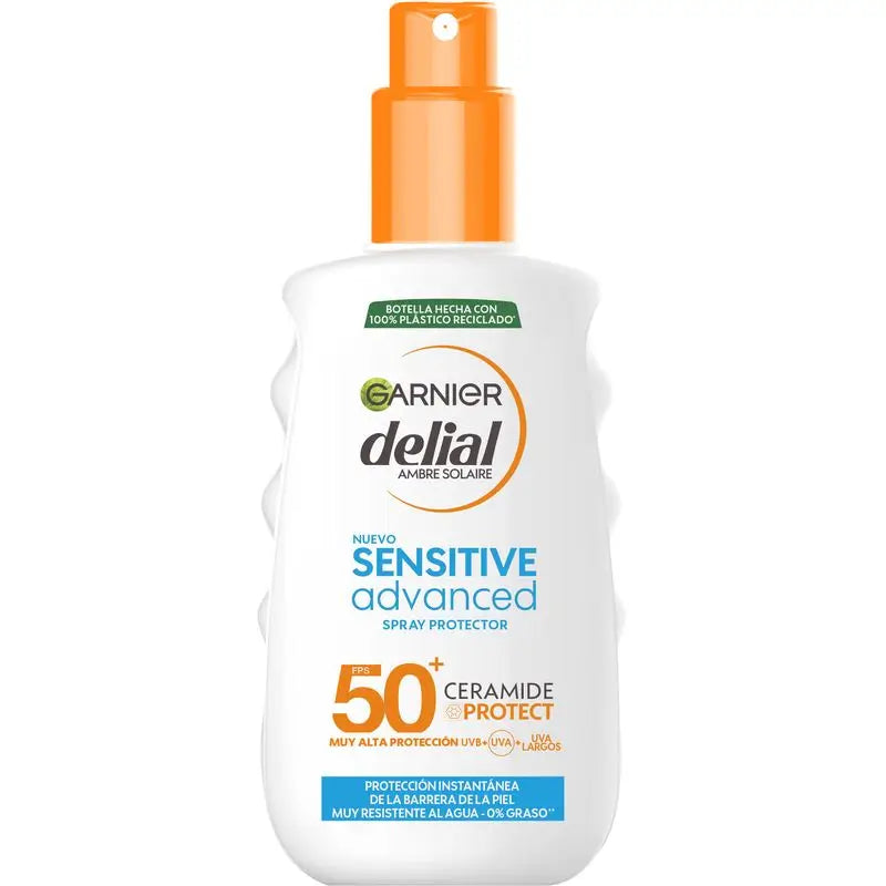 Garnier Delial Sensitive Advanced Ip50+ For Fair, Sensitive and Sun Intolerant Skin. Water Resistant,150Ml