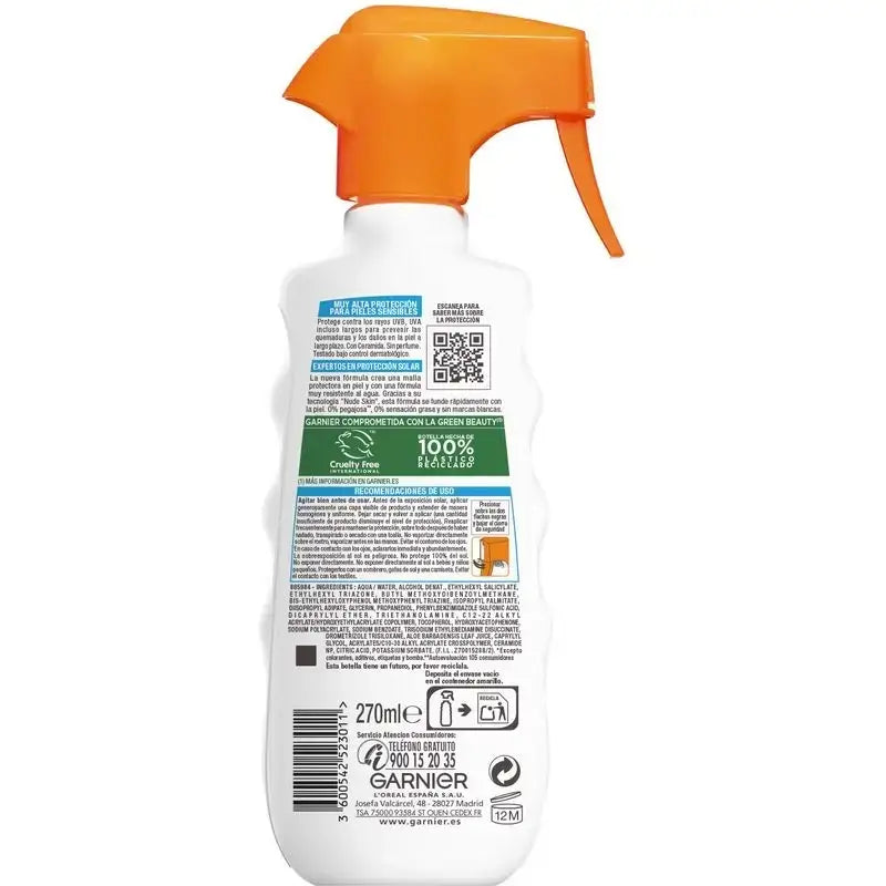 Garnier Delial Delial Sensitive Advanced Ip50+ Sun Protection Spray for Fair, Sensitive and Sun Intolerant Skin, 270Ml