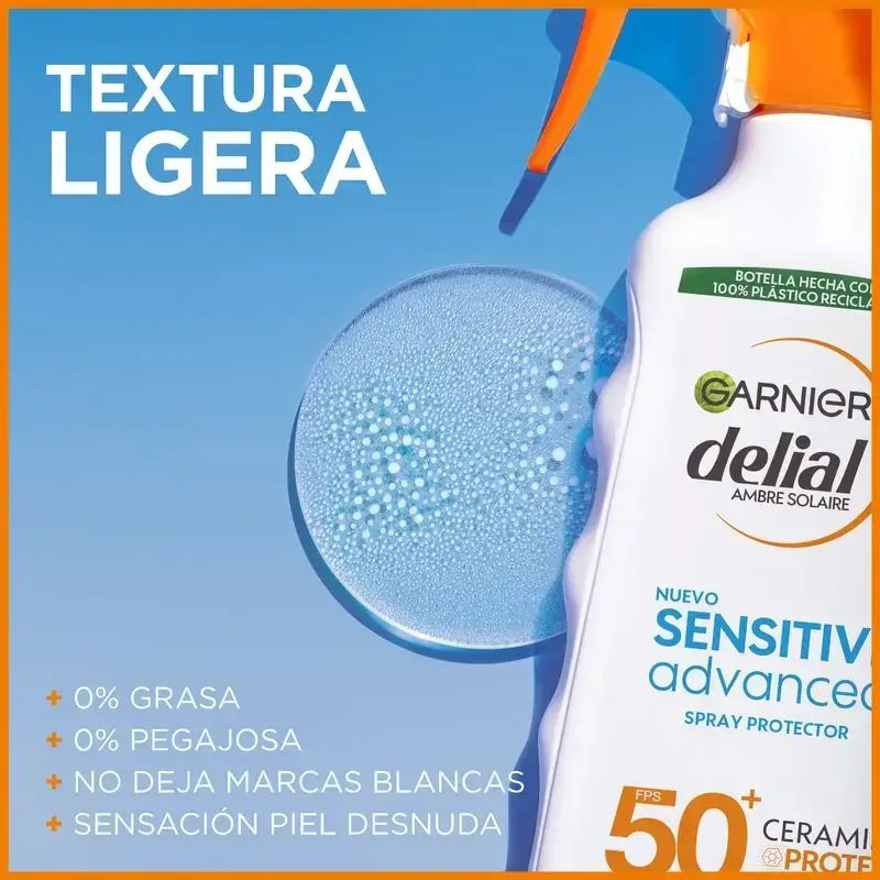 Garnier Delial Delial Sensitive Advanced Ip50+ Sun Protection Spray for Fair, Sensitive and Sun Intolerant Skin, 270Ml