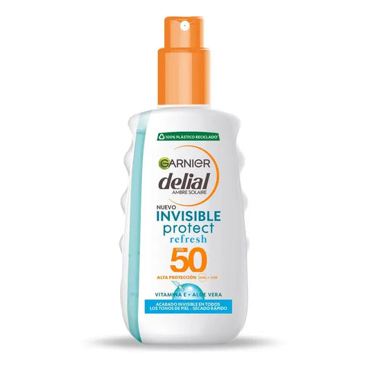 Garnier Delial Delial Invisible Protect Sun Spray. Invisible Finish On All Skin Tones Spf 50- 200Ml