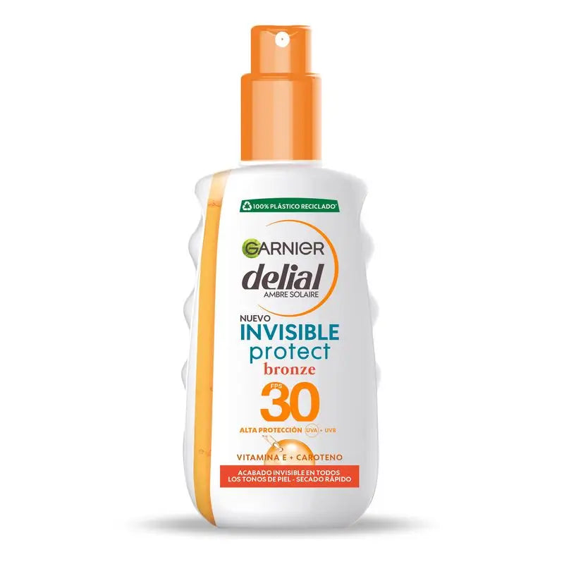 Garnier Delial Delial Invisible Protect Bronze Sun Spray Spf 30 With Vitamin E, 200Ml