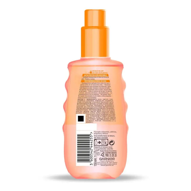 Garnier Delial Delial Invisible Protect Glow Sun Spray Spf 30 with Vitamin E and Watermelon Extract - 150Ml