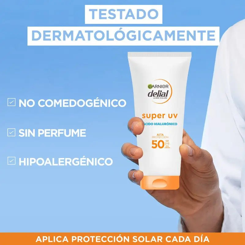 Garnier Delial Super Uv Fps50+ Daily Age Protection Cream With Hyaluronic Acid - 50Ml