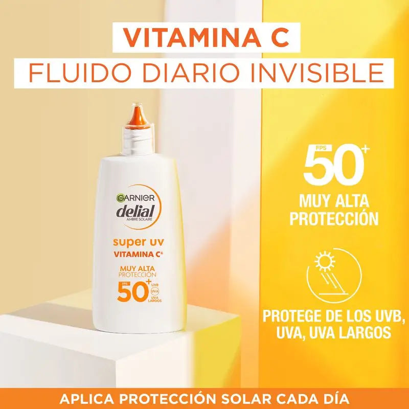 Garnier Delial Super Uv Vitamin C Fps50+ Daily Fluid Anti-Dark Spot Cream