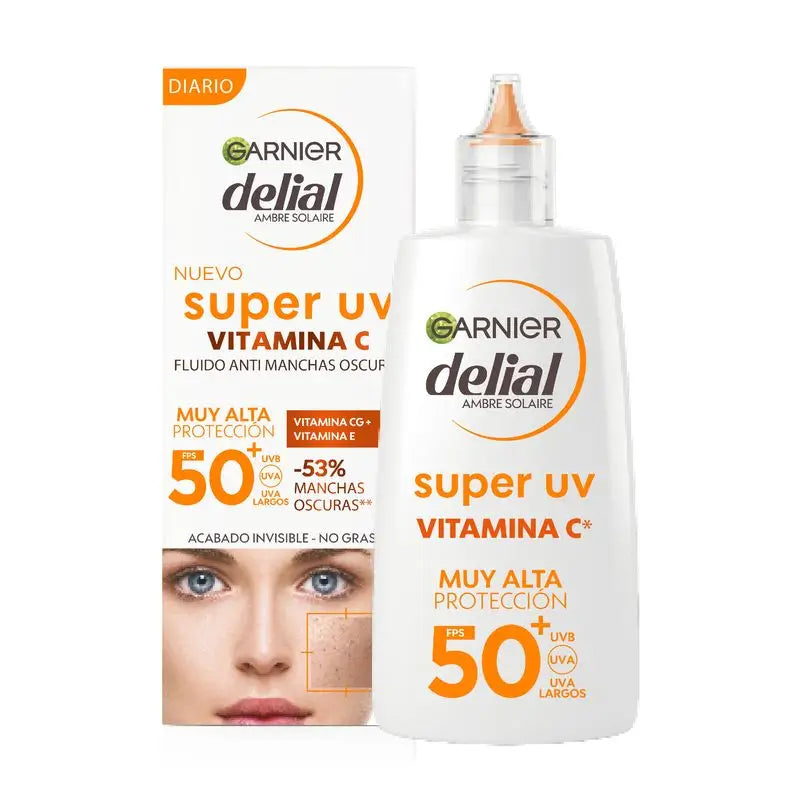 Garnier Delial Super Uv Vitamin C Fps50+ Daily Fluid Anti-Dark Spot Cream