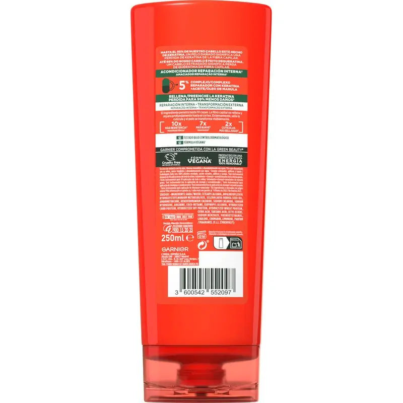 Garnier Fructis Goodbye Damage Conditioner With Marula Oil For Damaged Hair 250Ml