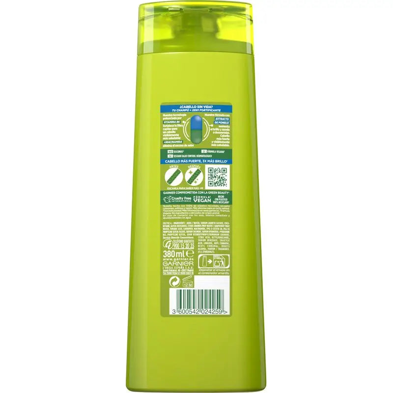 Garnier Fructis Strength & Shine Shampoo 2 In 1 For Normal Hair - 380 Ml