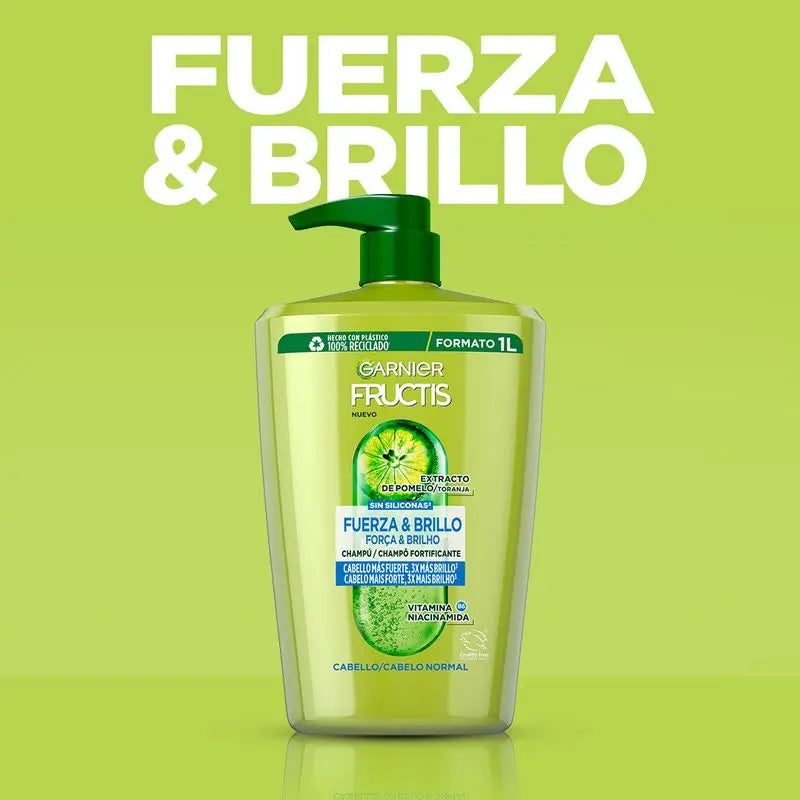 Garnier Fructis Strength & Shine Shampoo For Normal Hair - 380 Ml